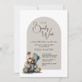 Wir können frühzeitig auf eine neutrale Babydusche Einladung (Vorderseite)