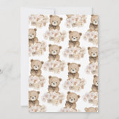 Wir können frühzeitig auf eine neutrale Babydusche Einladung (Rückseite)