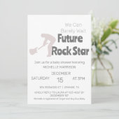 Wir können frühzeitig auf eine neutrale Babydusche Einladung (Stehend Vorderseite)