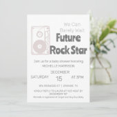 Wir können frühzeitig auf eine neutrale Babydusche Einladung (Stehend Vorderseite)