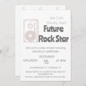 Wir können frühzeitig auf eine neutrale Babydusche Einladung (Vorne/Hinten)