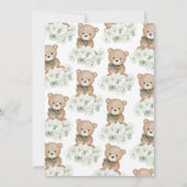 Wir können frühzeitig auf eine neutrale Babydusche Einladung (Rückseite)