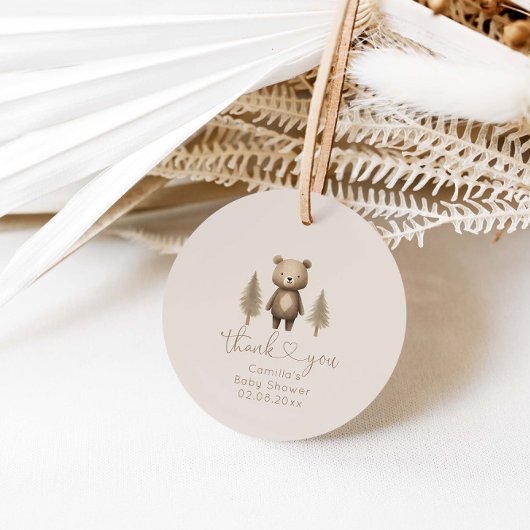 Wir können frühzeitig auf eine neutrale Babydusche Geschenkanhänger