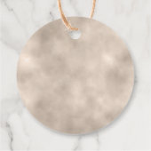 Wir können frühzeitig auf eine neutrale Babydusche Geschenkanhänger (Rückseite)