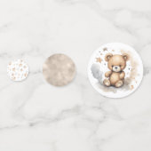 Wir können frühzeitig auf eine neutrale Babydusche Konfetti (Rückseiten)