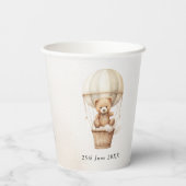 Wir können frühzeitig auf eine neutrale Babydusche Pappbecher (Rückseite)