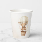 Wir können frühzeitig auf eine neutrale Babydusche Pappbecher (Rückseite)