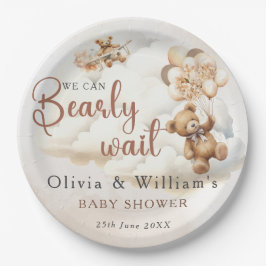 Wir können frühzeitig auf eine neutrale Babydusche Pappteller