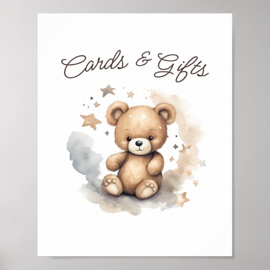 Wir können frühzeitig auf eine neutrale Babydusche Poster (Vorne)