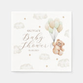 Wir können frühzeitig auf eine neutrale Babydusche Serviette (Vorderseite)