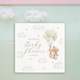 Wir können frühzeitig auf eine neutrale Babydusche Serviette