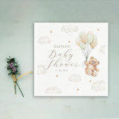 Wir können frühzeitig auf eine neutrale Babydusche Serviette