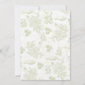 Wir können frühzeitig auf eine neutrale Boho Babyd Einladung (Rückseite)