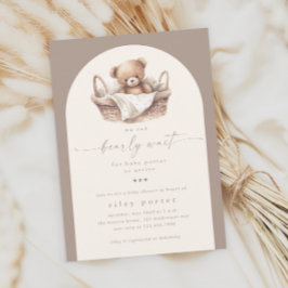 Wir können frühzeitig auf eine neutrale Boho Babyd Einladung