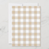 Wir können frühzeitig auf eine neutrale Minimalist Einladung (Rückseite)