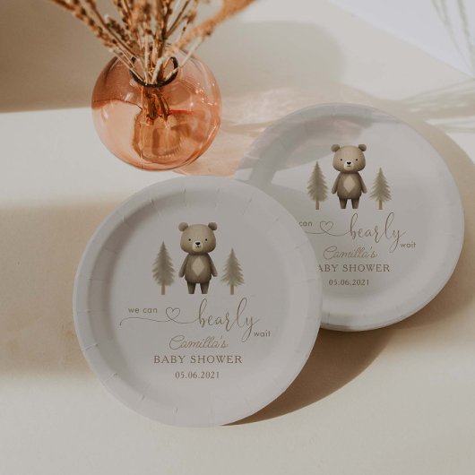 Wir können frühzeitig auf eine neutrale Minimalist Pappteller