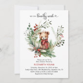 Wir können frühzeitig auf eine Niedliche Bärendusc Einladung (Vorderseite)