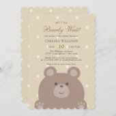 Wir können frühzeitig auf eine Niedliche Bärenkupp Einladung (Vorne/Hinten)