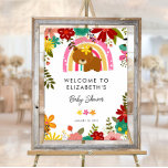 Wir können frühzeitig auf eine Niedliche Bear Baby Poster<br><div class="desc">Herzlich willkommen bei Ihren Gästen dieses hübsche,  niedliche Babyduschenschild. Ideal für Ihr Party mit Babydusche. Die Vorlage ist sehr einfach zu bearbeiten.</div>