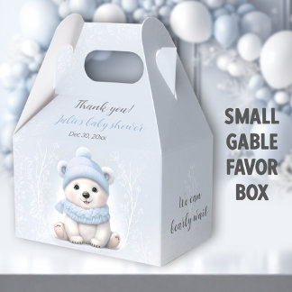 Wir können frühzeitig auf eine Polar Bear Blue Boy Geschenkschachtel