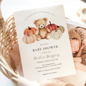 Wir können frühzeitig auf eine Pumkin Teddy Bear B Einladung