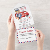 Wir können frühzeitig auf eine spezielle Babydusch All In One Einladung (Abreißen)