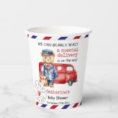 Wir können frühzeitig auf eine spezielle Babydusch Pappbecher (Vorderseite)