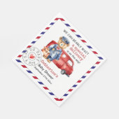 Wir können frühzeitig auf eine spezielle Babydusch Serviette (Ecke)