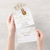 Wir können frühzeitig auf eine Teddy Bear Baby Dus All In One Einladung (Abreißen)