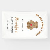 Wir können frühzeitig auf eine Teddy Bear Baby Dus Banner (Horizontal)