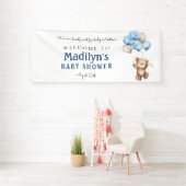 Wir können frühzeitig auf eine Teddy Bear Baby Dus Banner (Insitu)