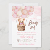 Wir können frühzeitig auf eine Teddy Bear Baby Dus Einladung (Vorderseite)