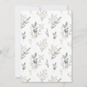 Wir können frühzeitig auf eine Teddy Bear Baby Dus Einladung (Rückseite)