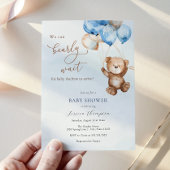 Wir können frühzeitig auf eine Teddy Bear Baby Dus Einladung