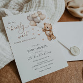 Wir können frühzeitig auf eine Teddy Bear Baby Dus Einladung