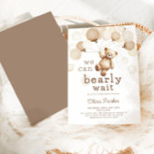 Wir können frühzeitig auf eine Teddy Bear Baby Dus Einladung