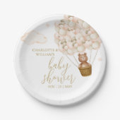 Wir können frühzeitig auf eine Teddy Bear Baby Dus Pappteller (Vorderseite)