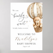 Wir können frühzeitig auf eine Teddy Bear Baby Dus Poster (Vorne)