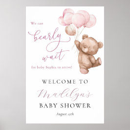 Wir können frühzeitig auf eine Teddy Bear Baby Dus Poster