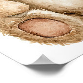 Wir können frühzeitig auf eine Teddy Bear Baby Dus Poster (Ecke)