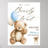 Wir können frühzeitig auf eine Teddy Bear Baby Dus Poster (Vorne)