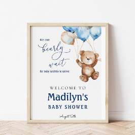Wir können frühzeitig auf eine Teddy Bear Baby Dus Poster