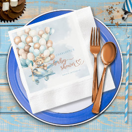 Wir können frühzeitig auf eine Teddy Bear Baby Dus Serviette