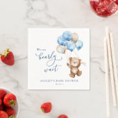 Wir können frühzeitig auf eine Teddy Bear Baby Dus Serviette (Beispiel)