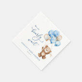 Wir können frühzeitig auf eine Teddy Bear Baby Dus Serviette (Ecke)