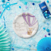 Wir können frühzeitig auf Lilac Teddy Bear Babydus Pappteller (Party)