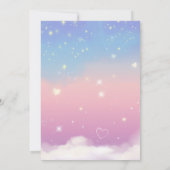 Wir können frühzeitig auf Pastel Gradient Angel Te Einladung (Rückseite)