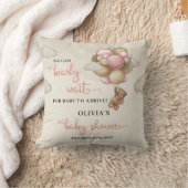 Wir können frühzeitig auf pinkfarbenes Elfenbeinba Kissen (Decke)