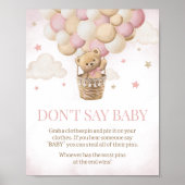 Wir können frühzeitig auf rosa Bären warten, sagen Poster (Vorne)