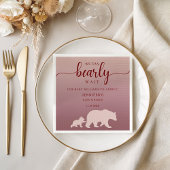 Wir können frühzeitig auf rustikales Rosa warten Serviette